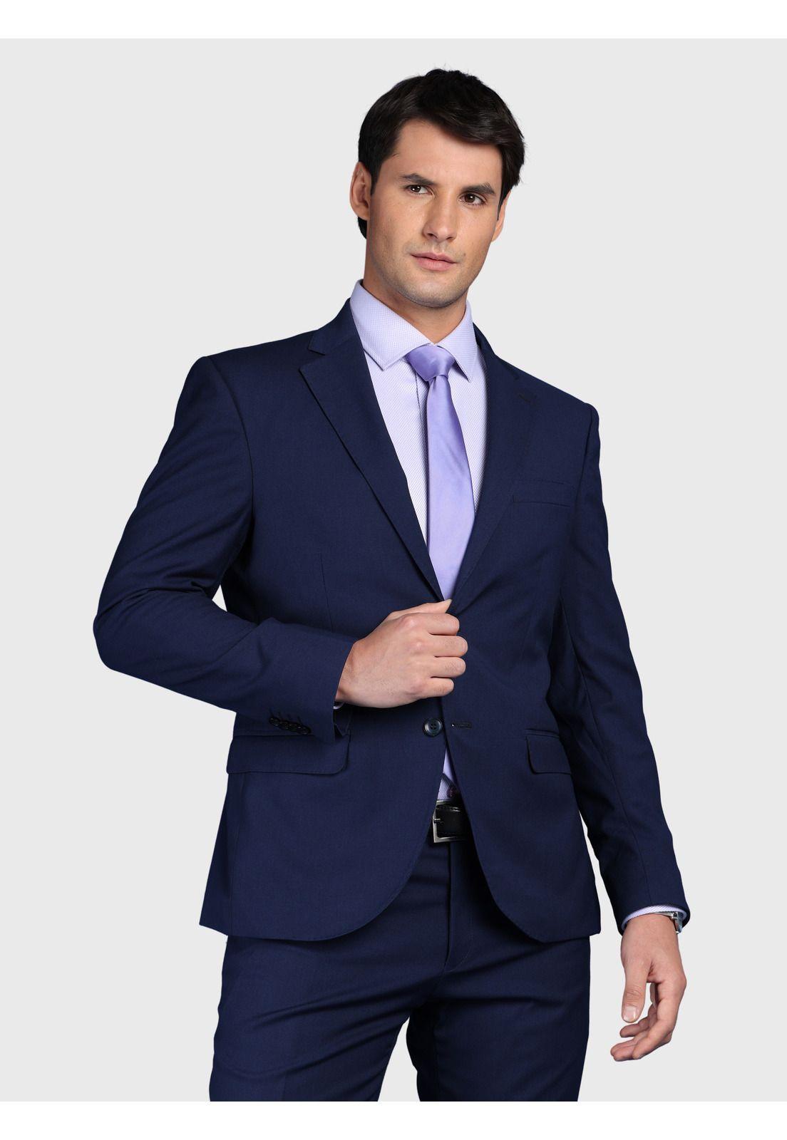 Traje Liso Spandex Slim Fit Azul Arrow AMI3325AZ-2