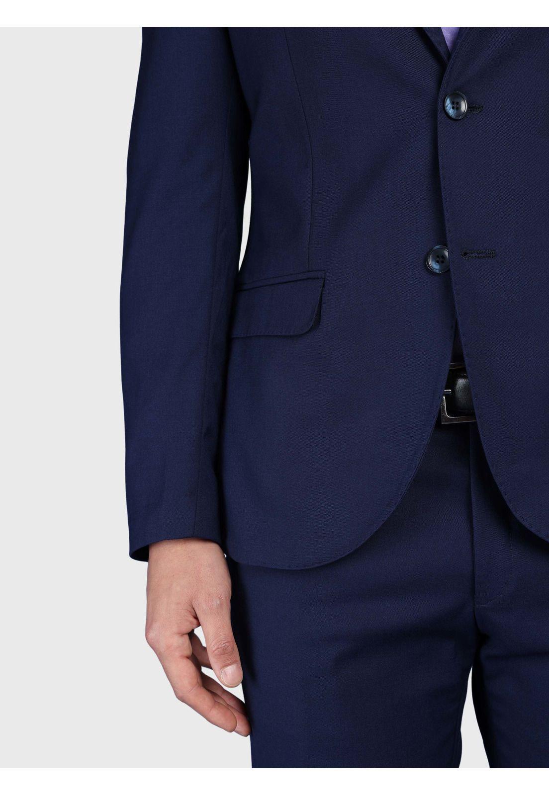 Traje Liso Spandex Slim Fit Azul Arrow AMI3325AZ-5