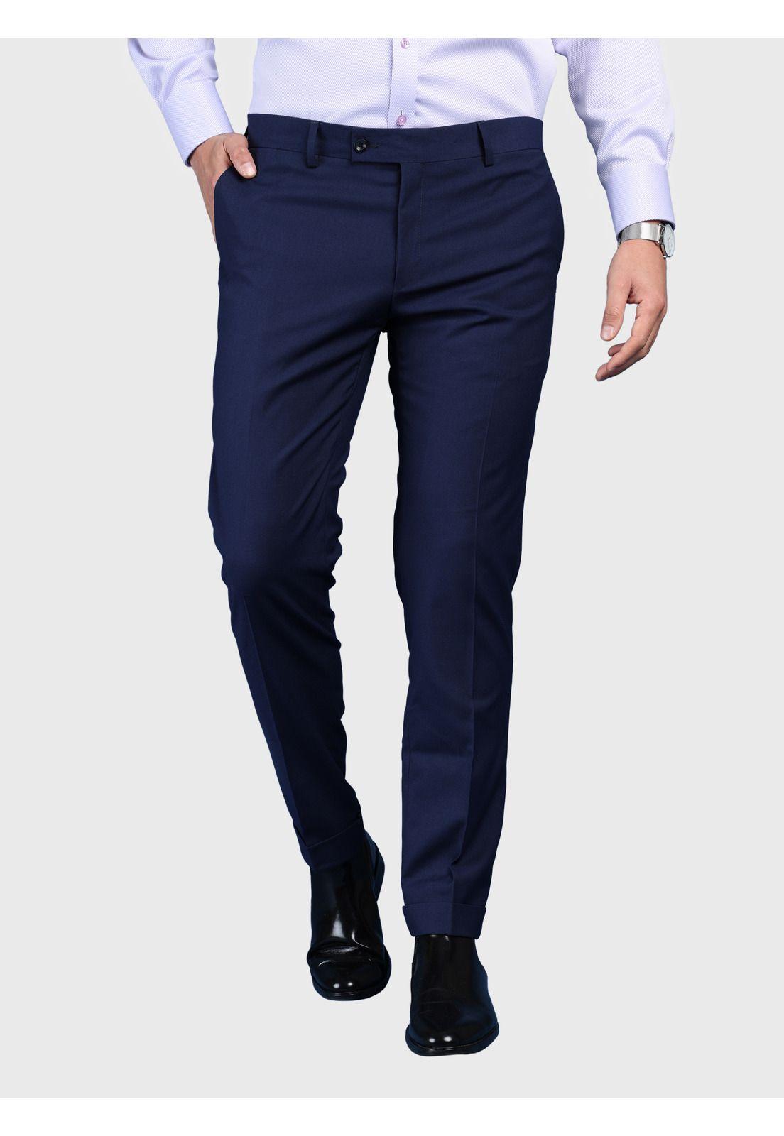 Traje Liso Spandex Slim Fit Azul Arrow AMI3325AZ-6