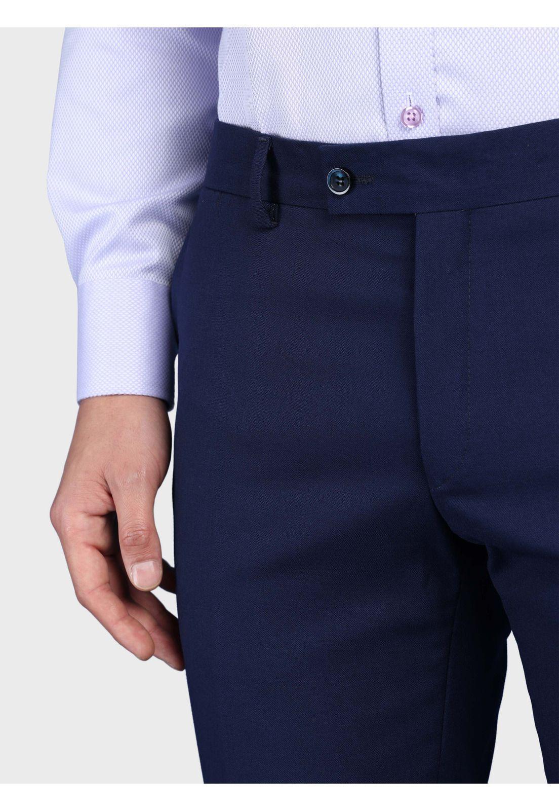 Traje Liso Spandex Slim Fit Azul Arrow AMI3325AZ-8