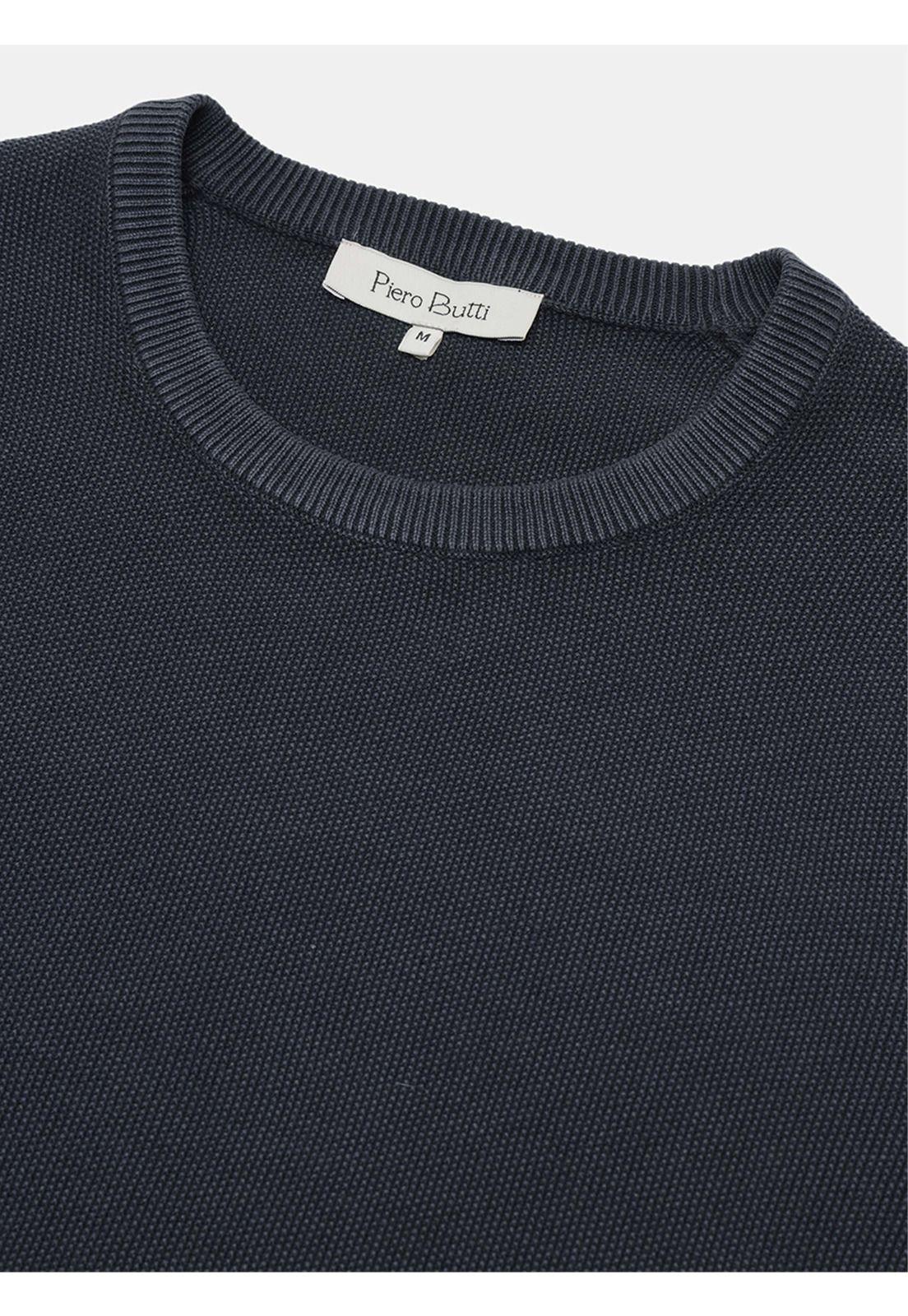 Sweater Stone Wash Regular Fit Azul Marino Piero Butti PBDVI24NB-4