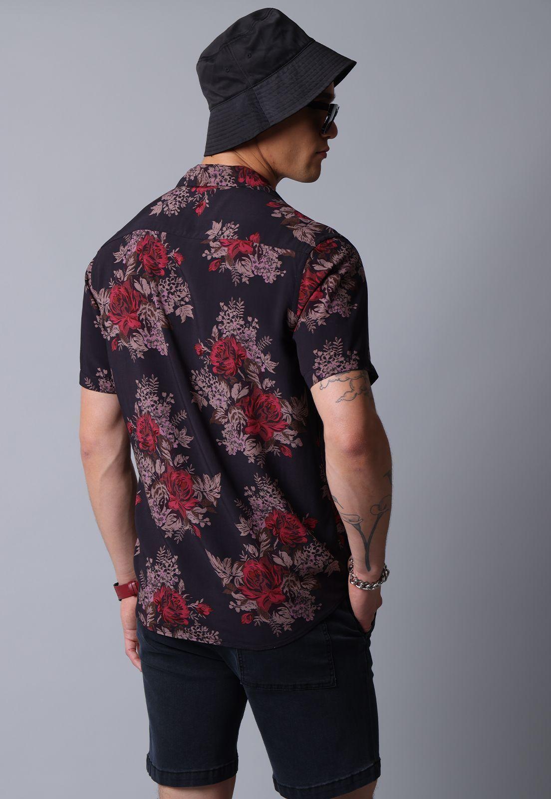 Camisa Manga Corta Flor Guy Laroche-3