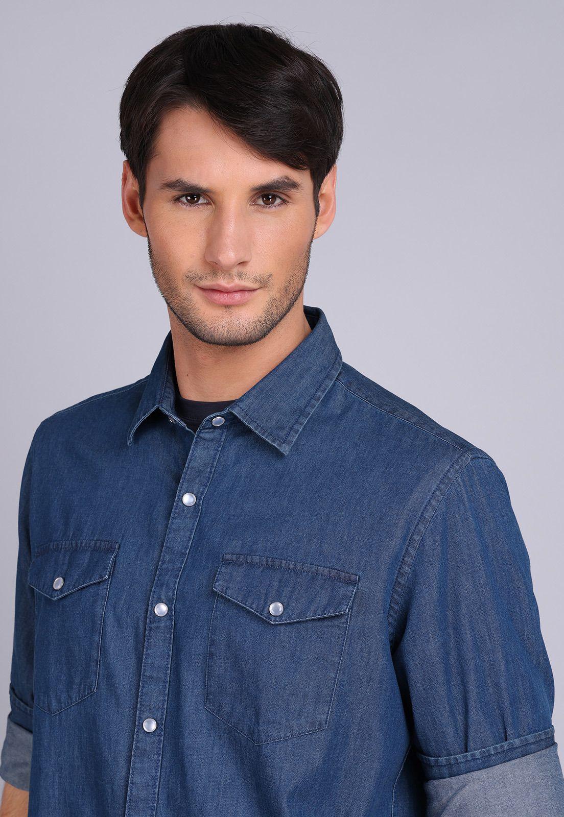 Camisa Denim Manga Larga Arrow CM3053SDE-1