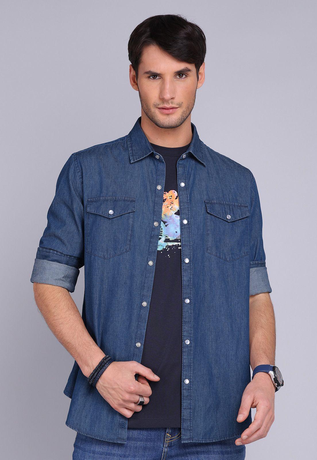 Camisa Denim Manga Larga Arrow CM3053SDE-4