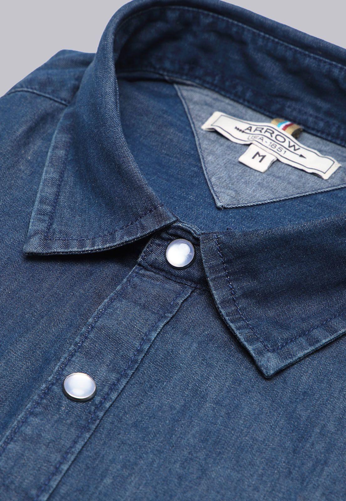 Camisa Denim Manga Larga Arrow CM3053SDE-5