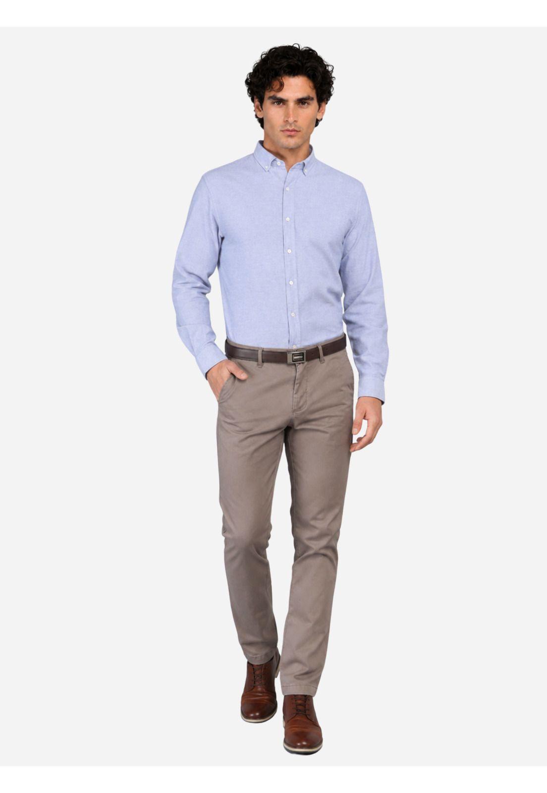 Camisa Oxford Spandex Regular Fit Azul Arrow CM3000TAZ-3