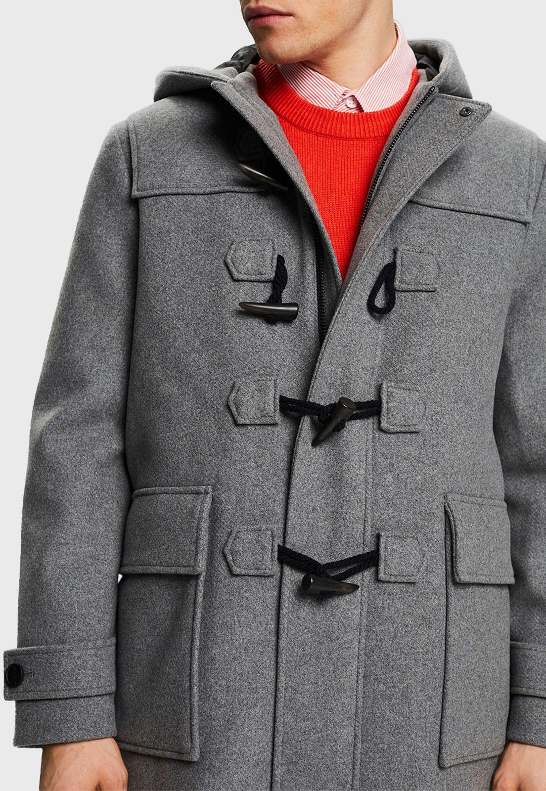 Abrigo En Mezcla De Lana Hombre Esprit-2