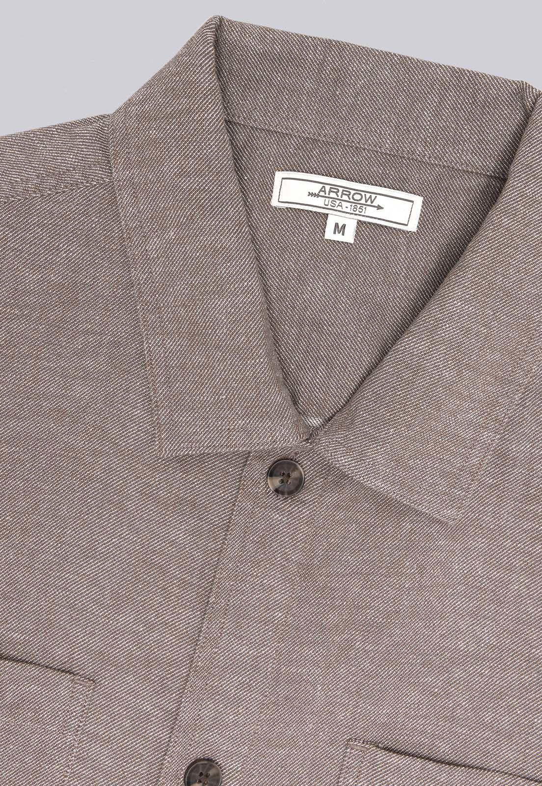 Sobrecamisa De Algodón y Lino Arrow CM32052TA-4