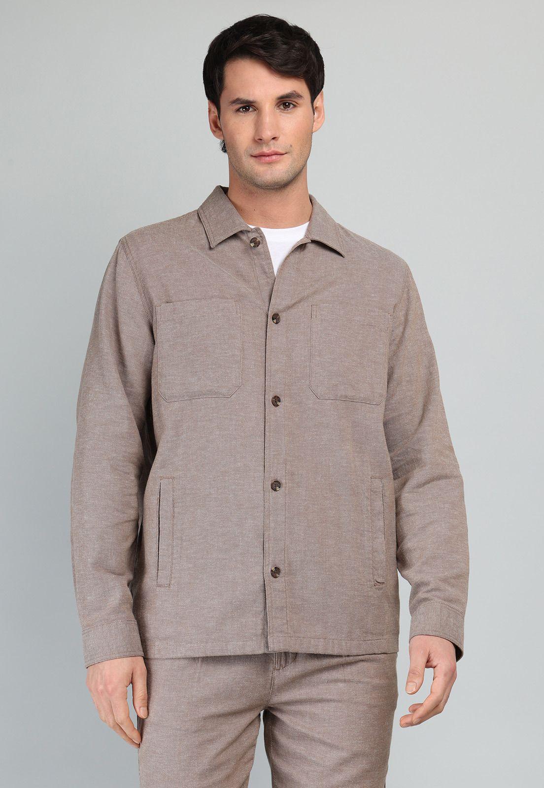 Sobrecamisa De Algodón y Lino Arrow CM32052TA-6