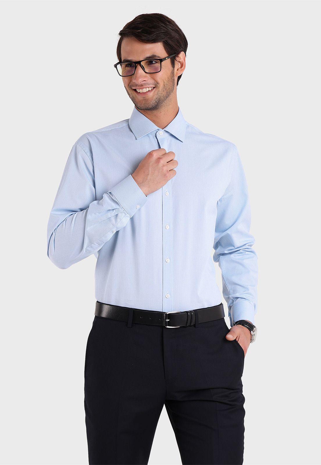 Camisa Formal Miniprint Spandex Arrow-0