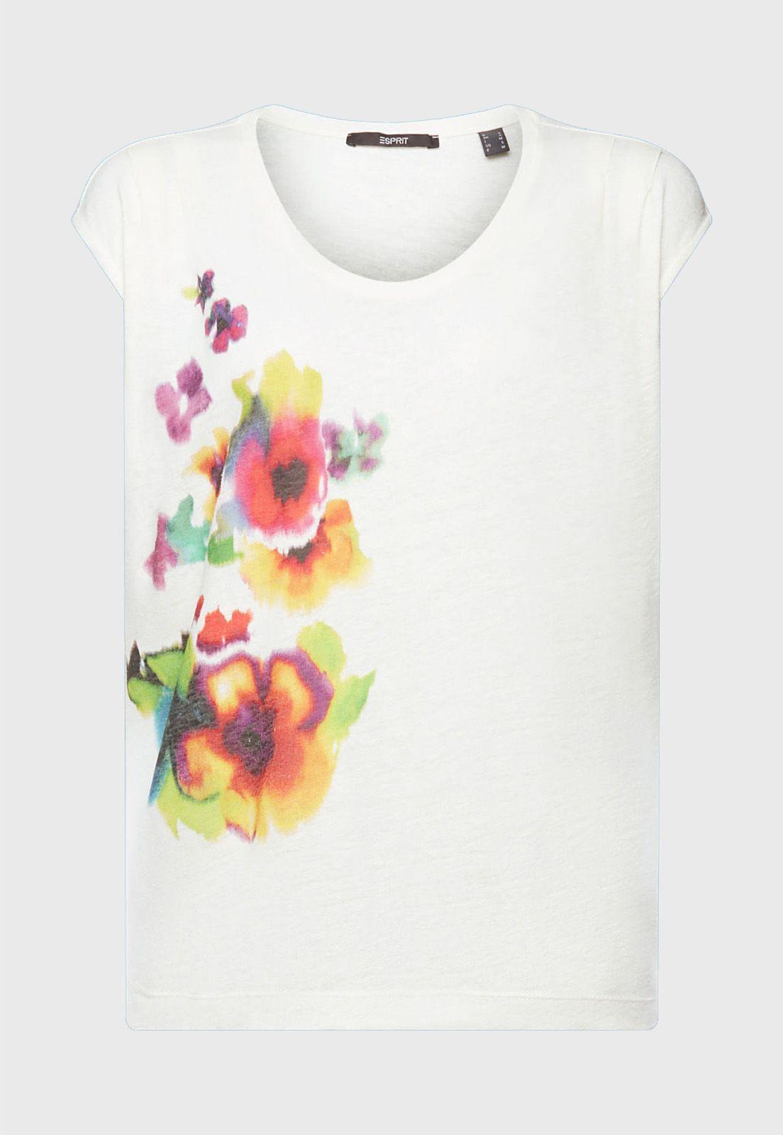 Polera Con Estampado Pintado Mujer Esprit-3