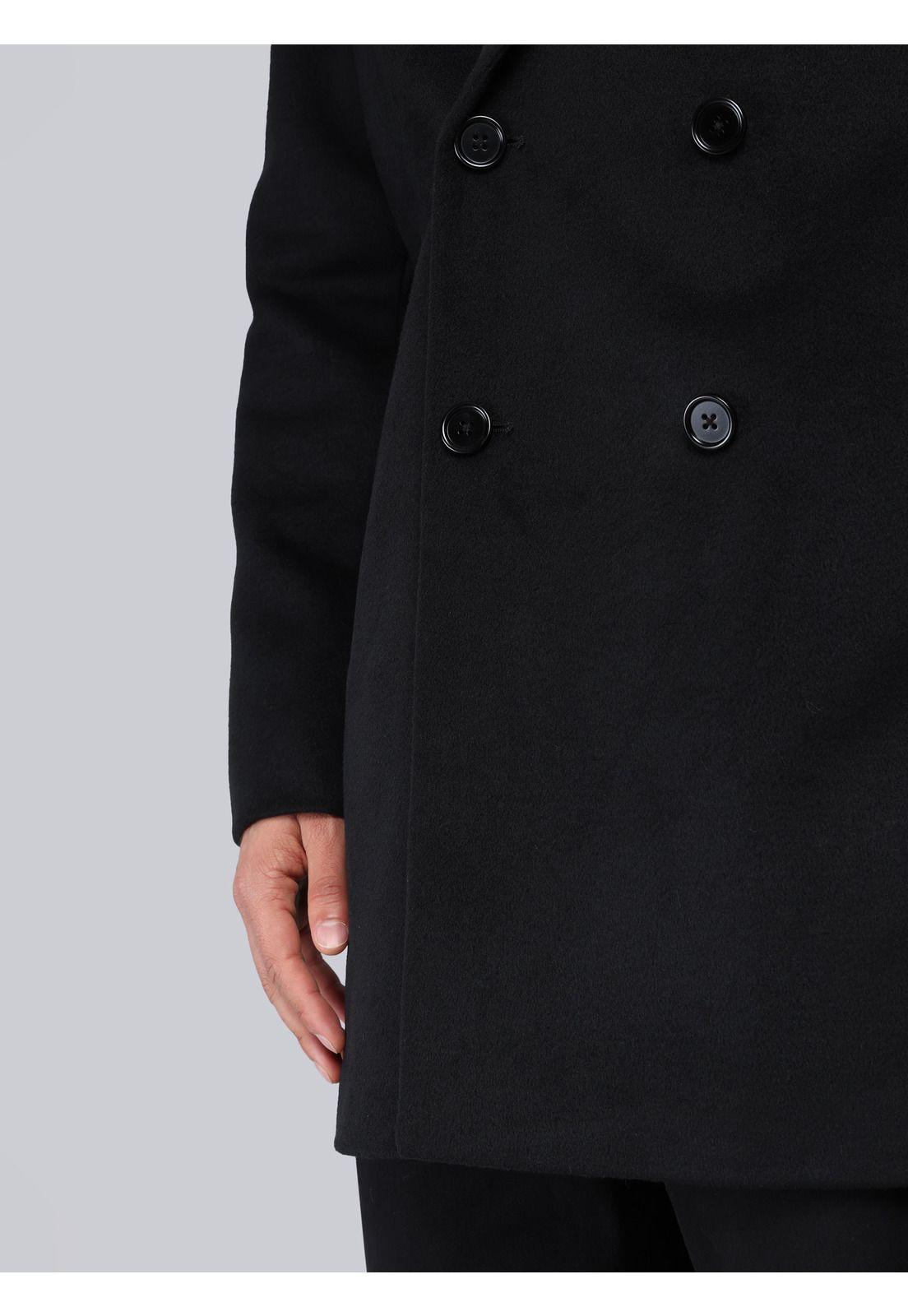 Abrigo Cruzado Regular Fit Negro Piero Butti PBCIG90NE-4