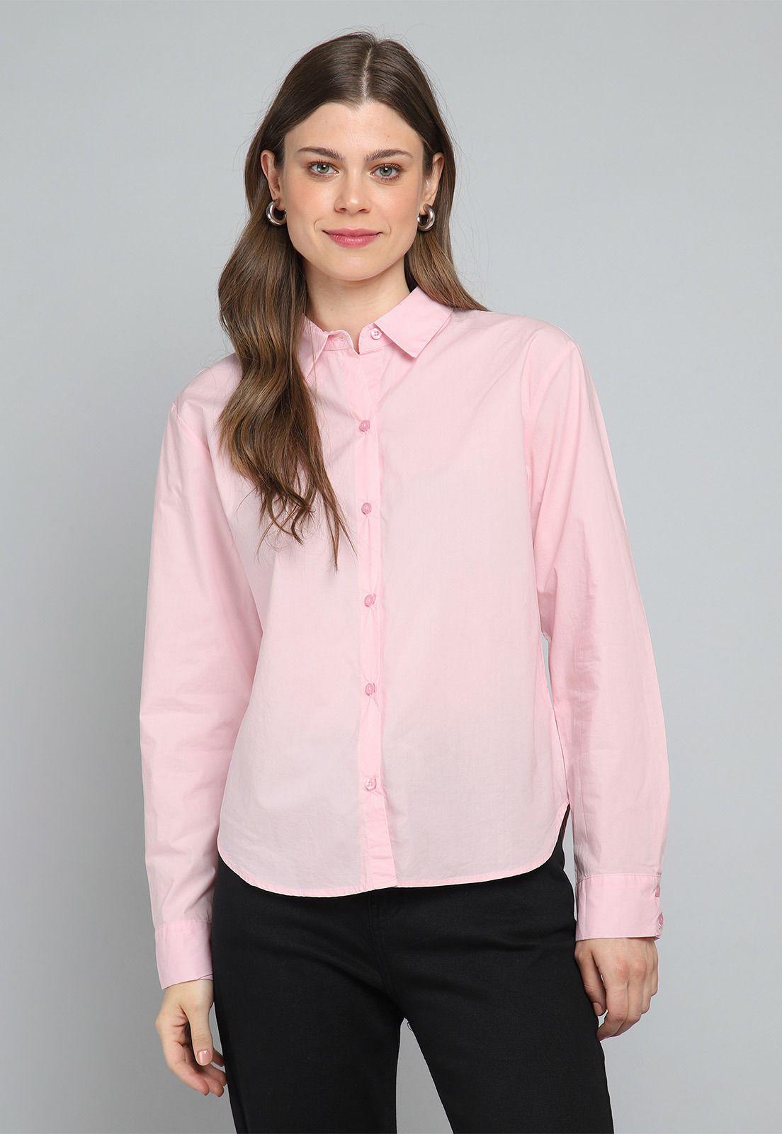 Blusa Camisera Lisa Mujer Esprit 119F007-0