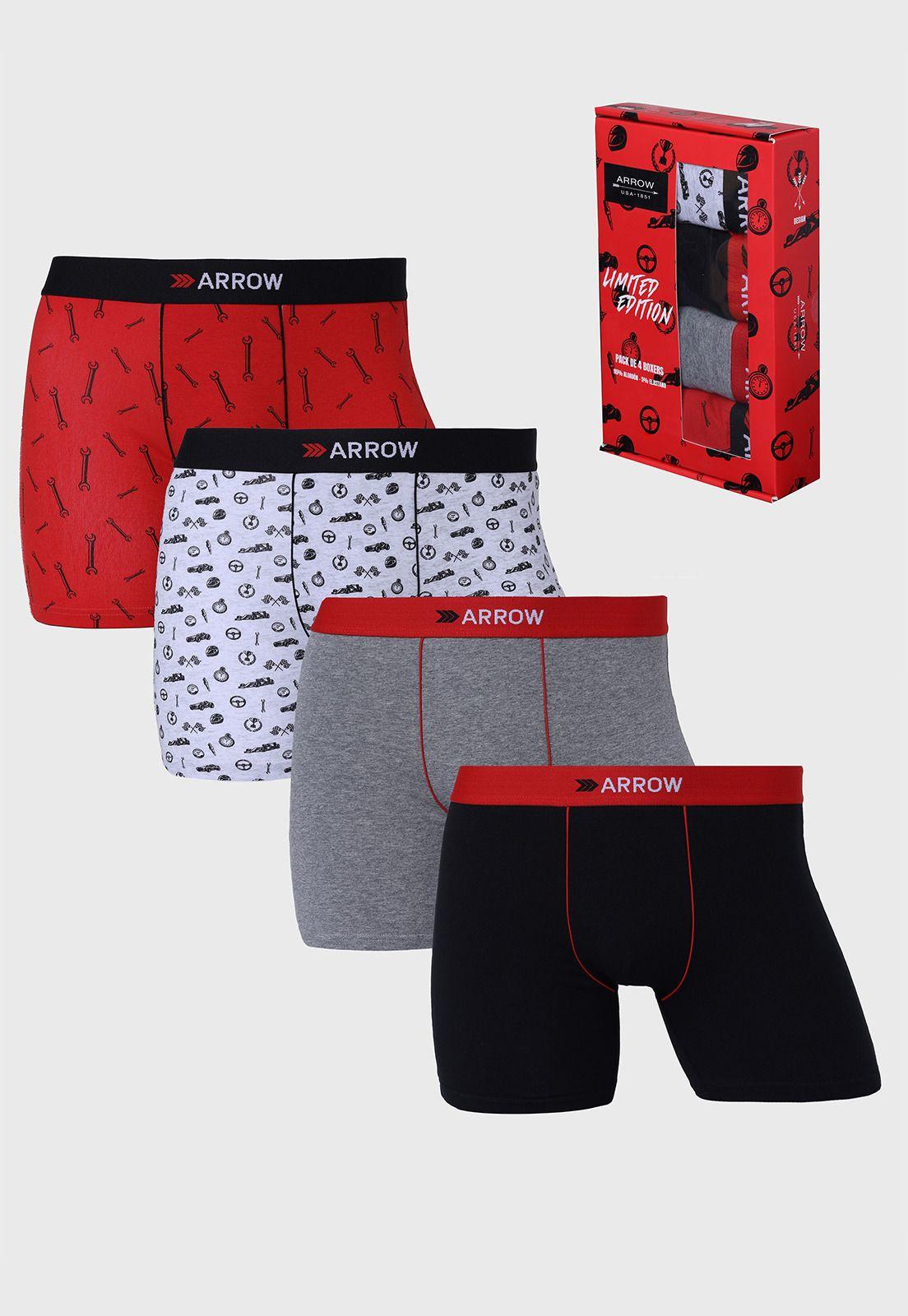 Boxer Caja 4 Unidades Design Arrow-0