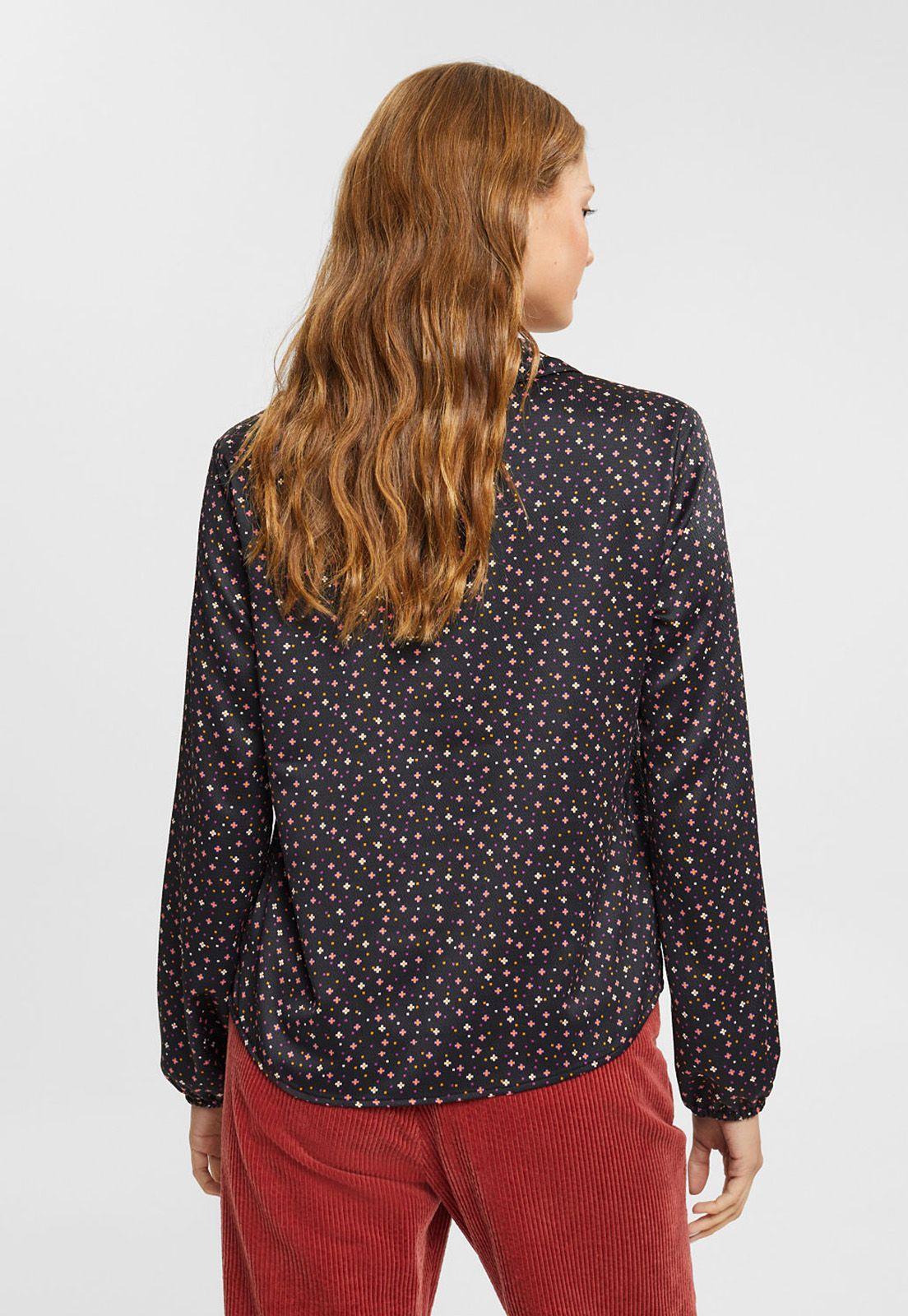 Blusa De Satén Con Textura Mujer Esprit-1