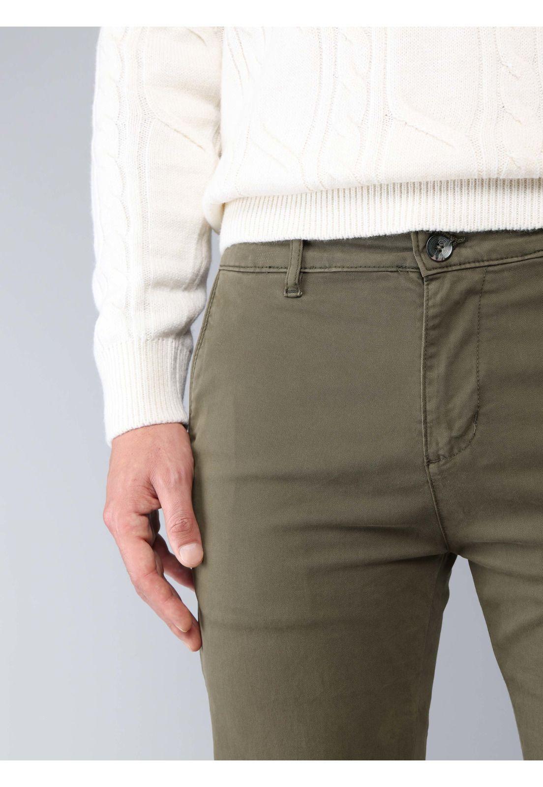 Pantalón Chino Spandex Regular Fit Verde Soviet SCIB085VE-2