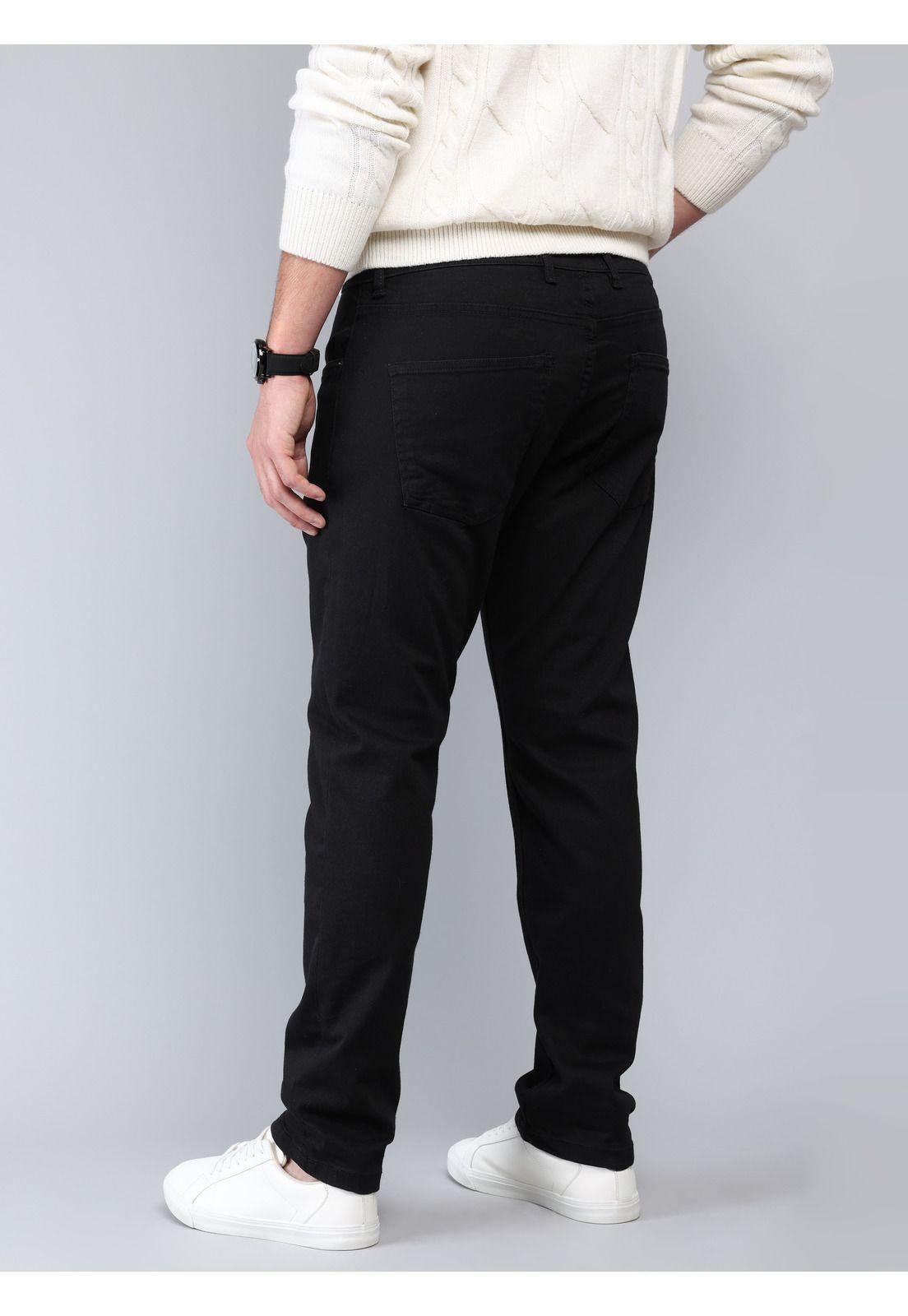 Jeans Spandex Regular Fit Negro Soviet SCIB102NE-1