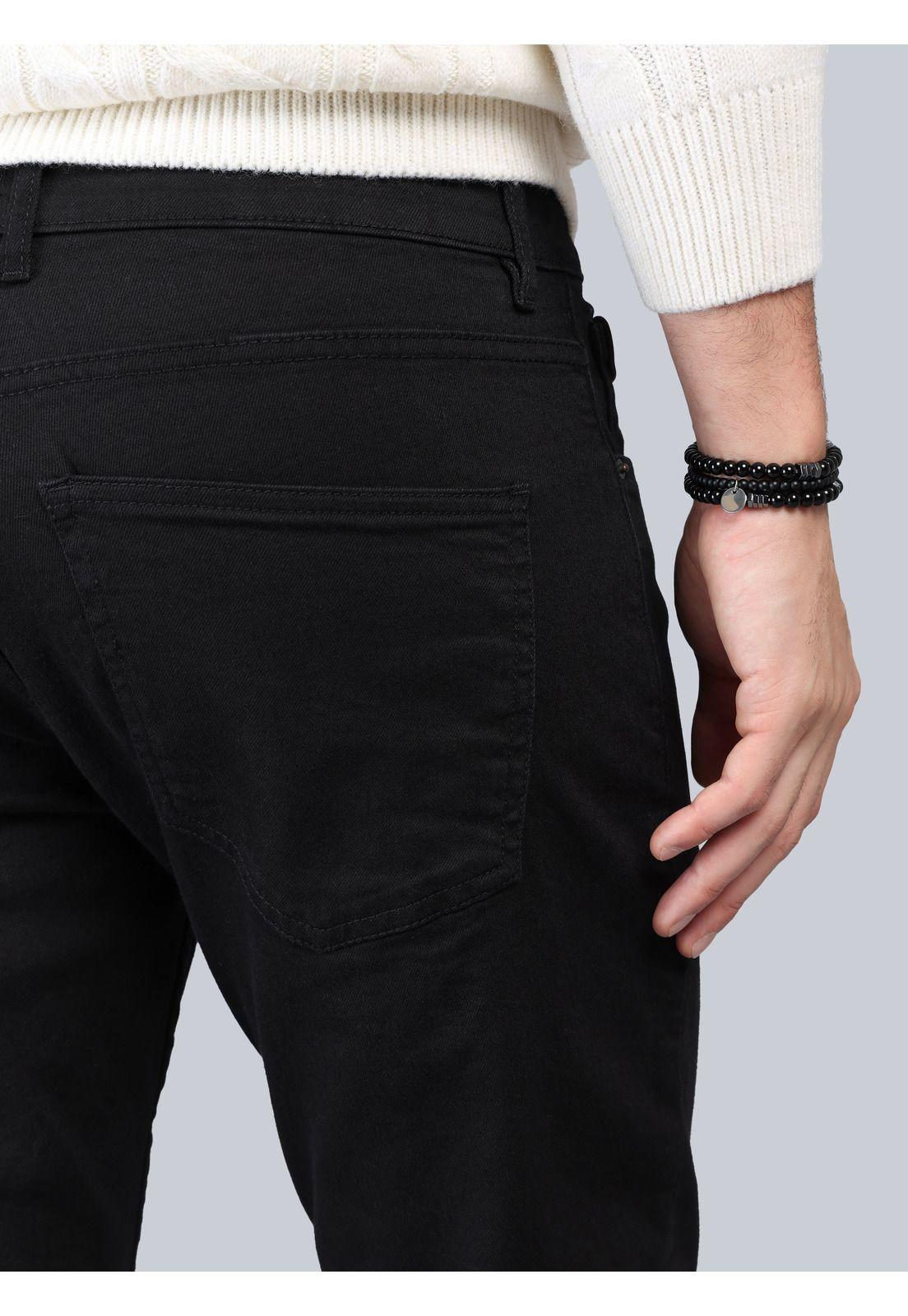 Jeans Spandex Regular Fit Negro Soviet SCIB102NE-4