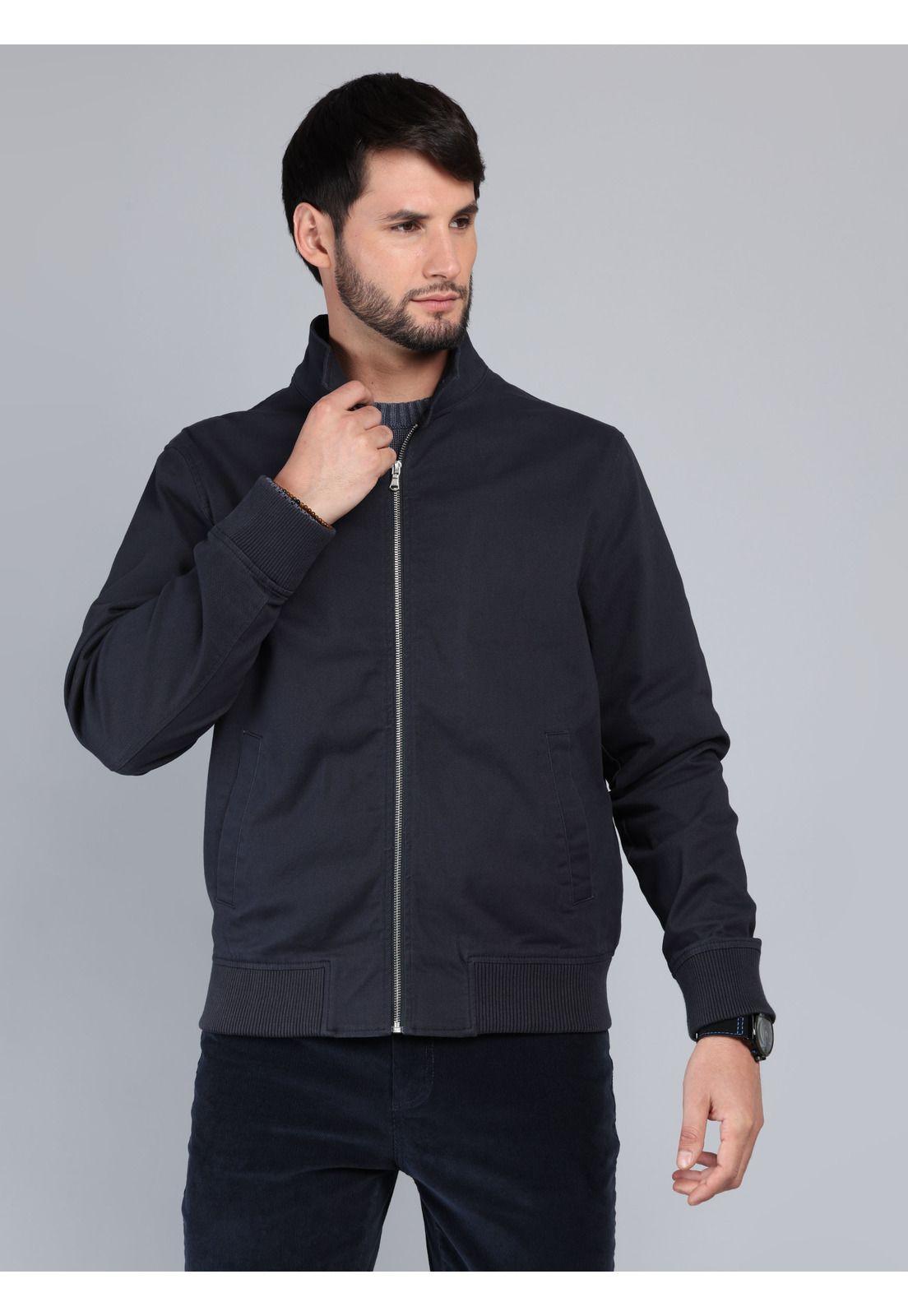 Chaqueta Lisa Spandex Regular Fit Azul Marino Arrow CA33044NB-5