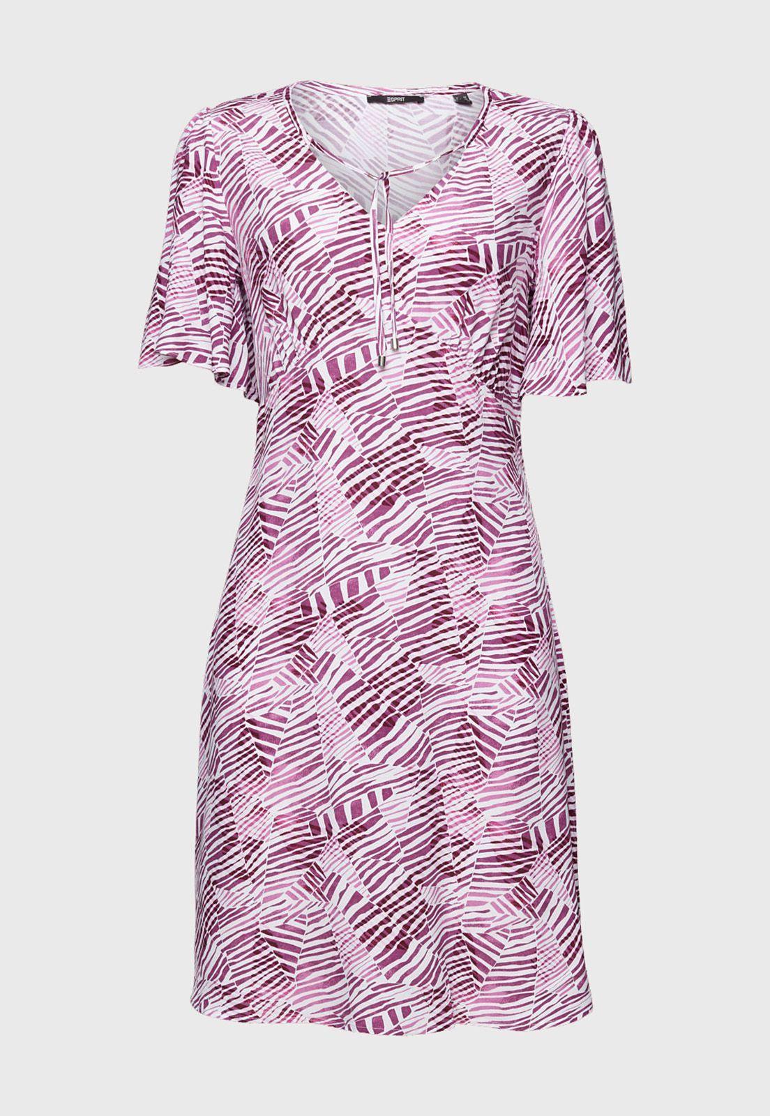 Minivestido Estampado Mujer Esprit Violeta-3