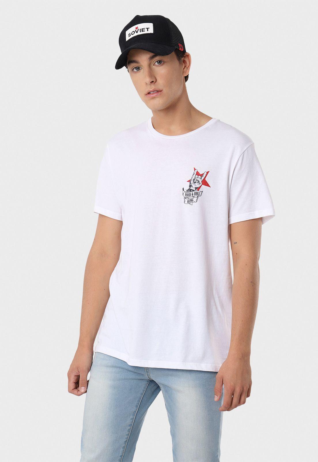 Polera Manga Corta Hombre Soviet SPO550WBL-0