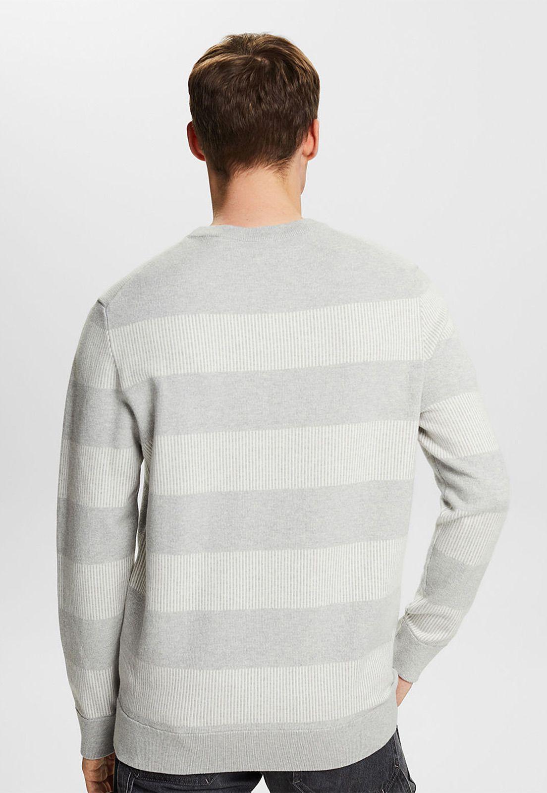 Sweater A Rayas De Punto Acanalado Hombre Esprit 014EE2I304-1