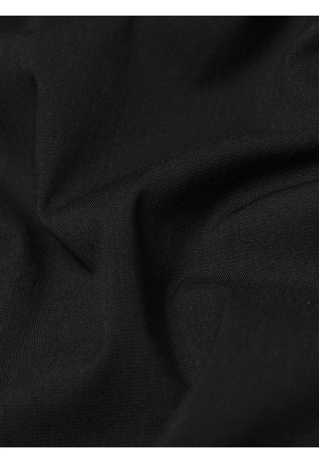 Camisa Lisa Spandex Slim Fit Negro Arrow CMI3411NE-6