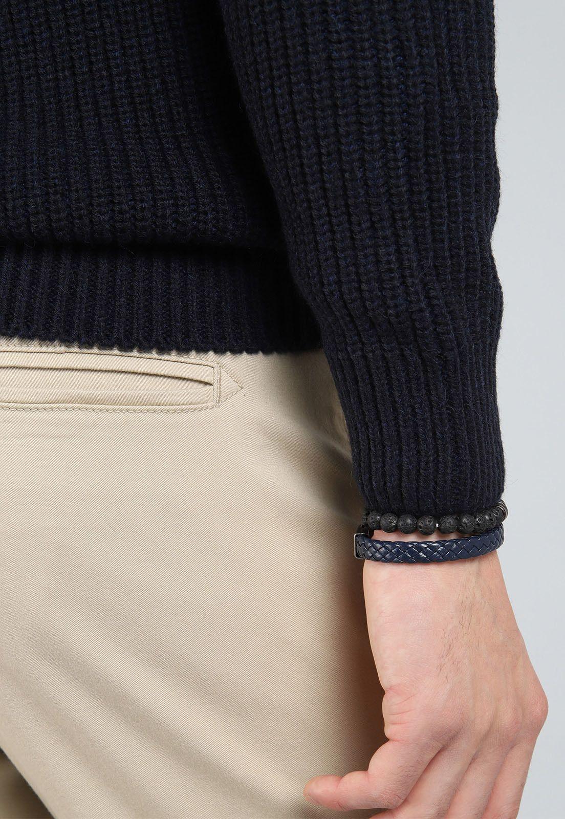 Sweater Cuello Smoking Guy Laroche GLBII47AZ-4