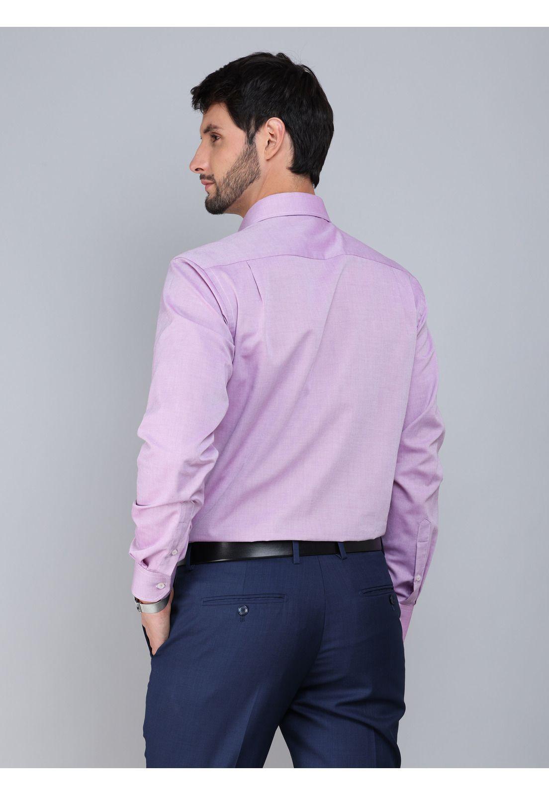 Camisa Formal Texturada Slim Fit Lila Arrow ARM0501LI-2