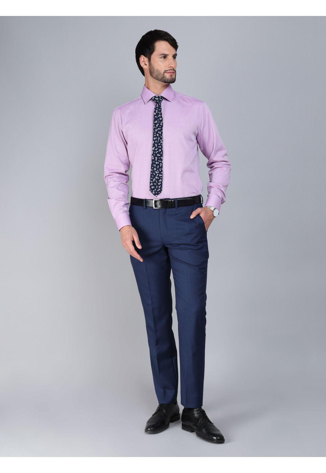Camisa Formal Texturada Slim Fit Lila Arrow ARM0501LI-4