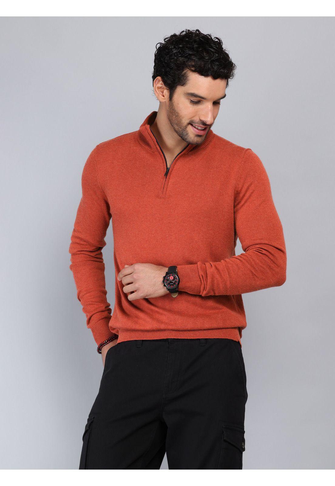 Sweater Cuello Alto Regular Fit Ladrillo Piero Butti PBCII54LA-0
