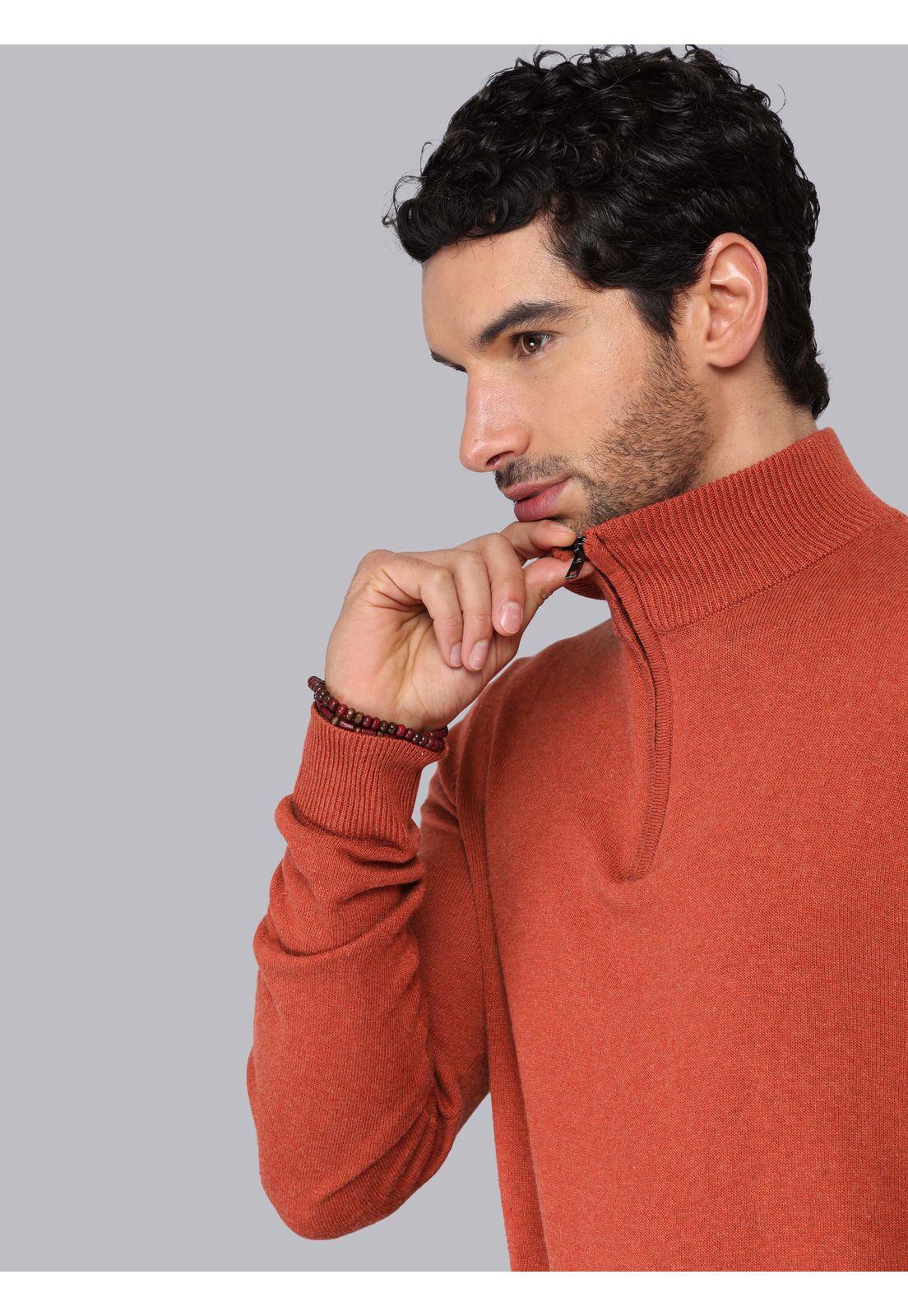 Sweater Cuello Alto Regular Fit Ladrillo Piero Butti PBCII54LA-2