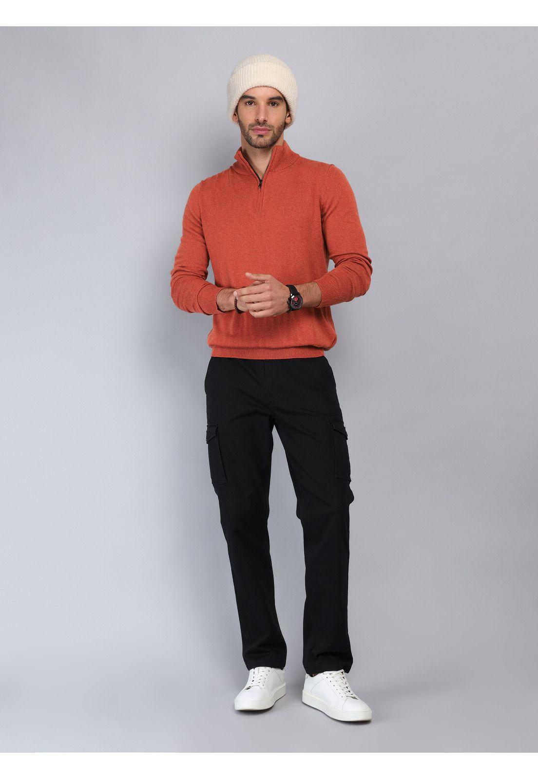 Sweater Cuello Alto Regular Fit Ladrillo Piero Butti PBCII54LA-3