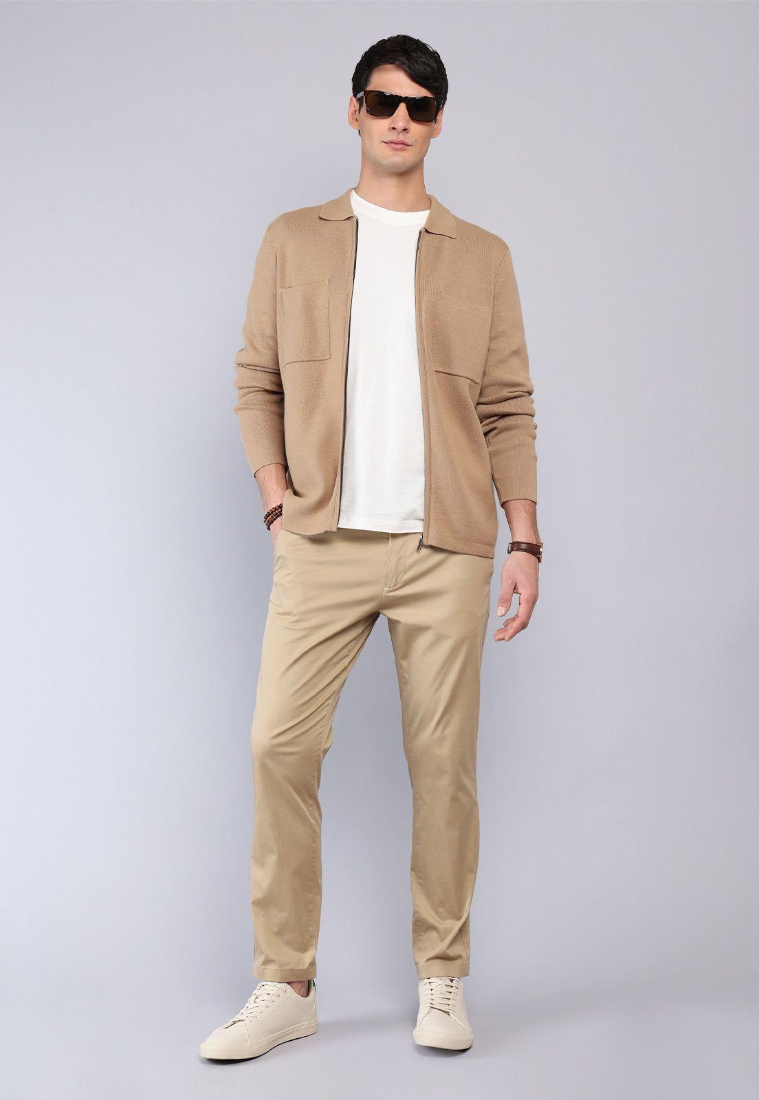 Sweater Liso Con Cierre Arrow-3