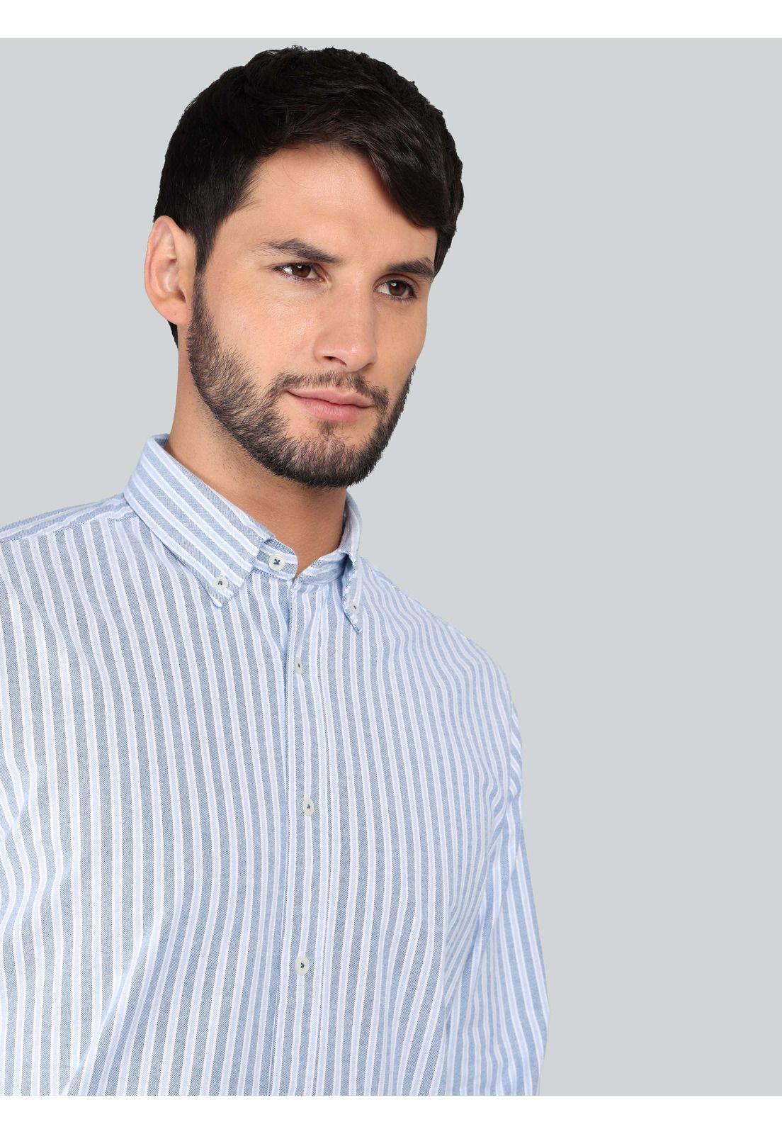 Camisa Oxford Spandex Regular fit Celeste Arrow CM33007CE-2