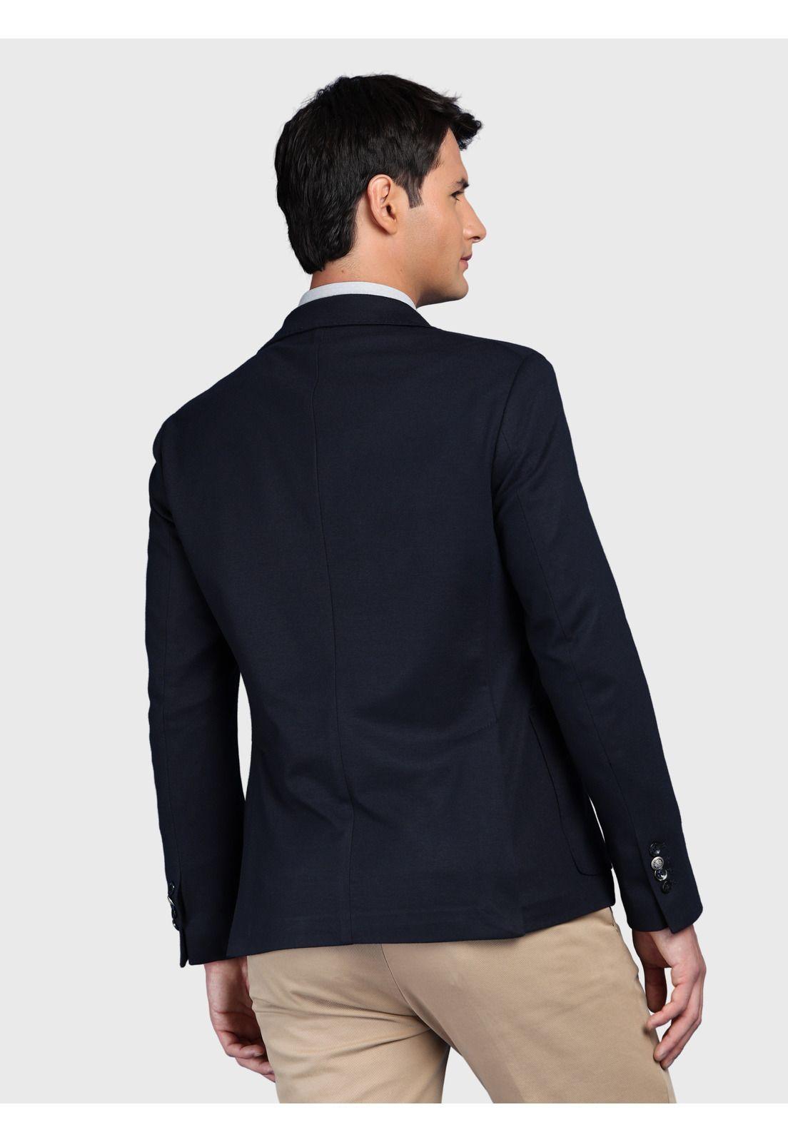 Blazer Liso Spandex Tailored Fit Azul Marino Arrow BZI3306PE-1