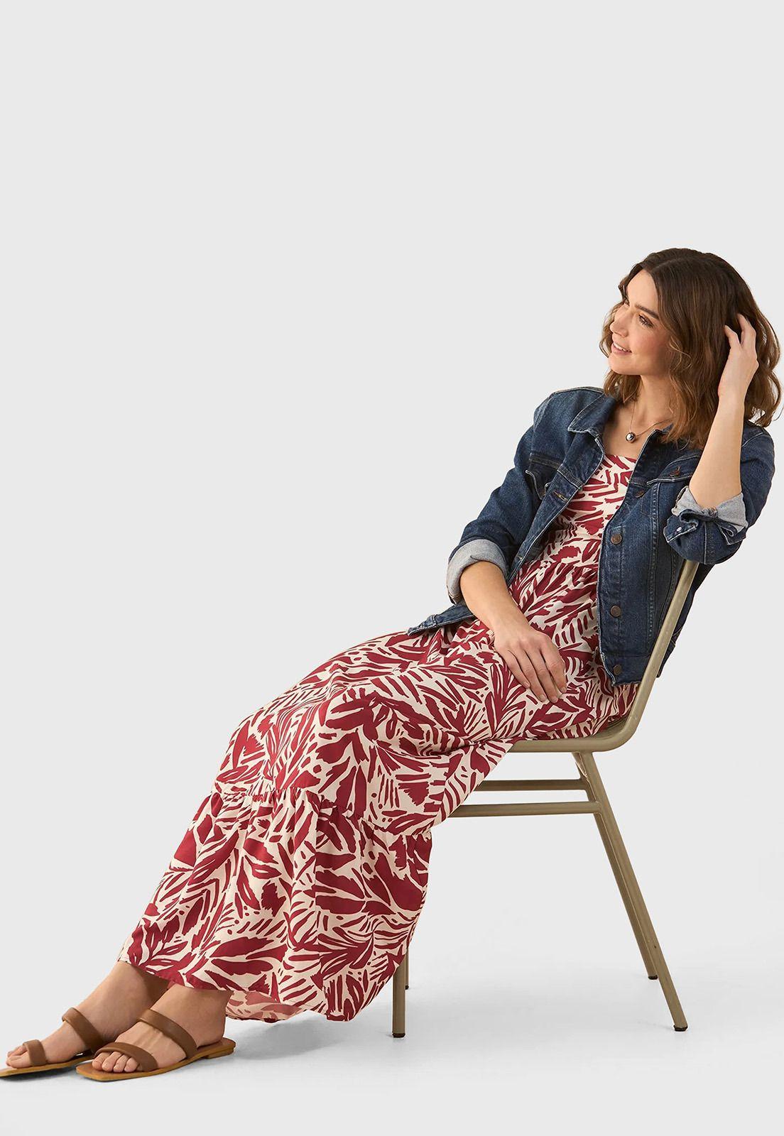 Maxi Vestido Estampado Mujer Esprit 691G010-3