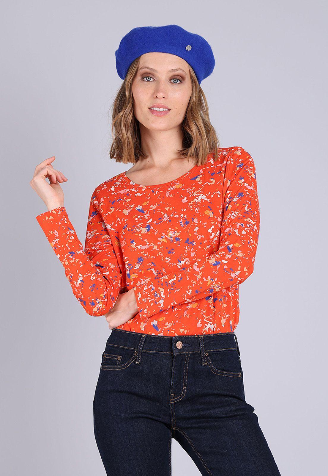 Polera Escote Redondo Con Estilo Estampado Mujer Esprit-0