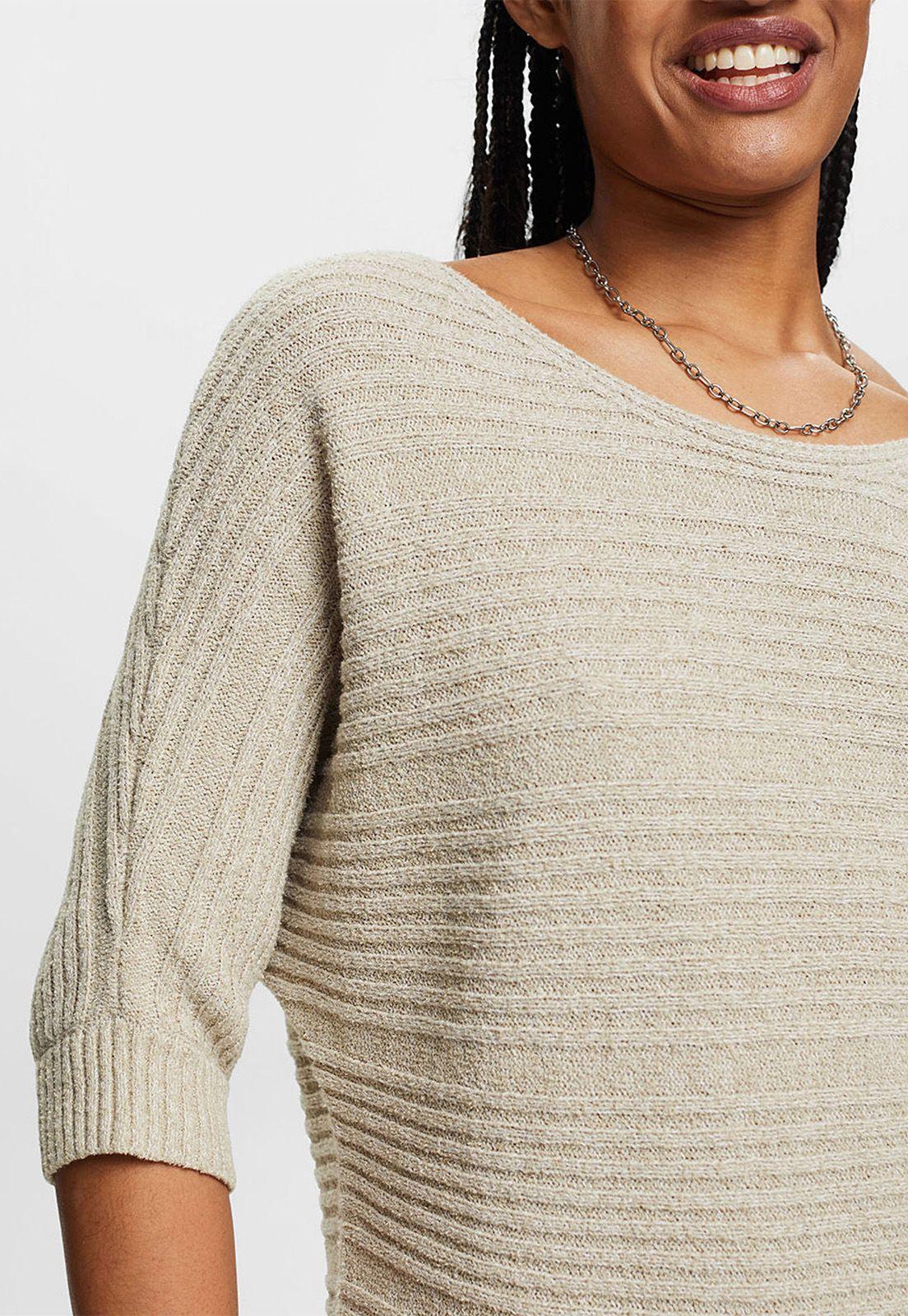 Sweater De Punto Con Manga Corta Mujer Esprit-2