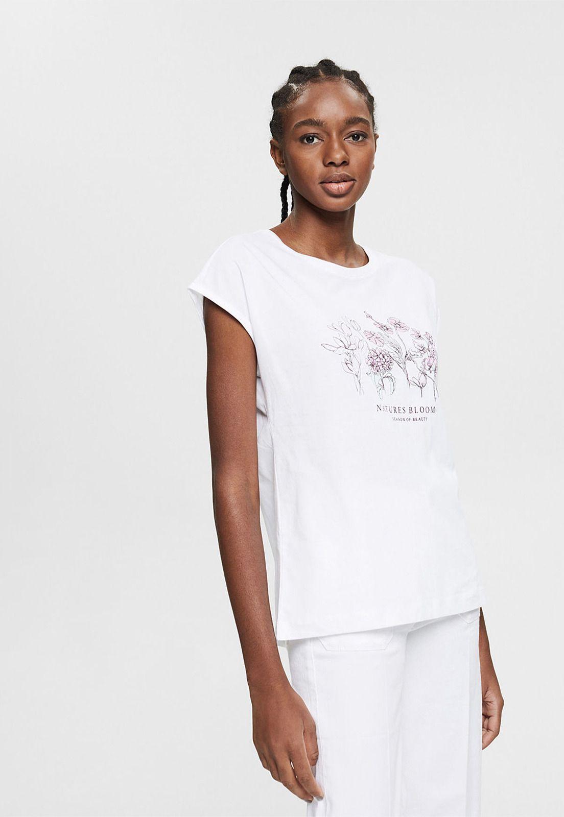 Polera Con Estampado Esprit-0