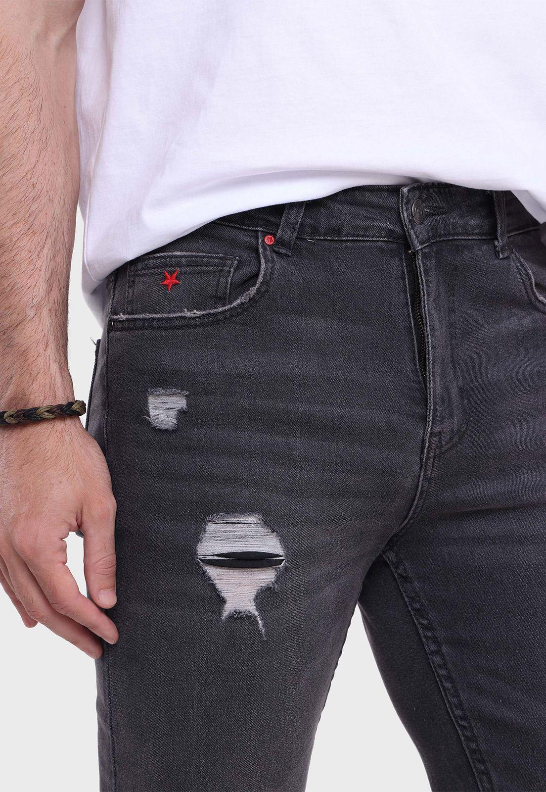 Jeans Loose Fit Hombre Soviet SJEH623GR-2