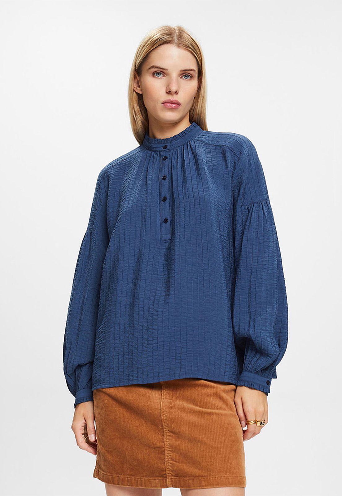 Blusa De Manga Larga Texturizada Mujer Esprit 103EE1F323-0