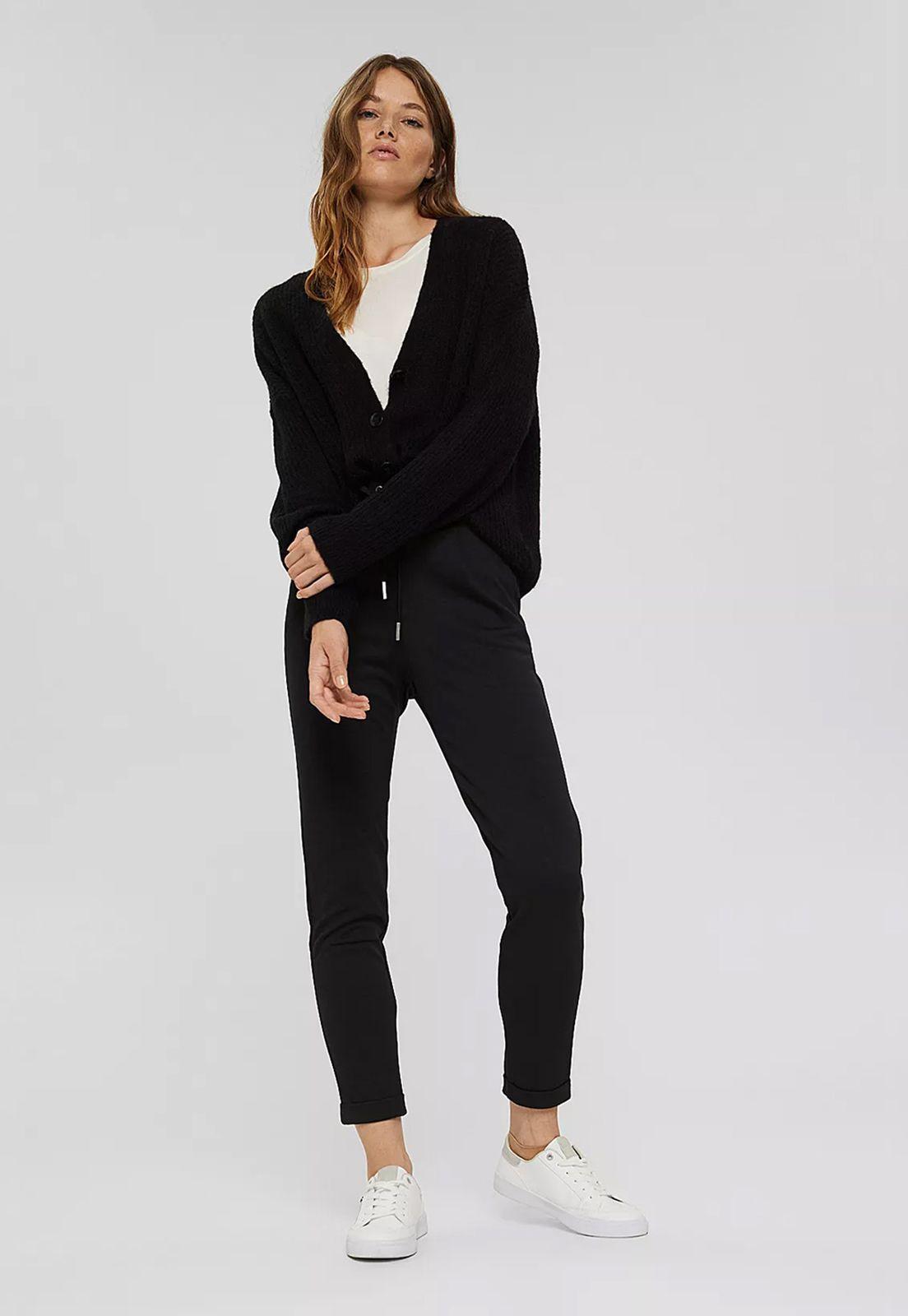 Pantalon Mujer Jogger Esprit Azul marino-0