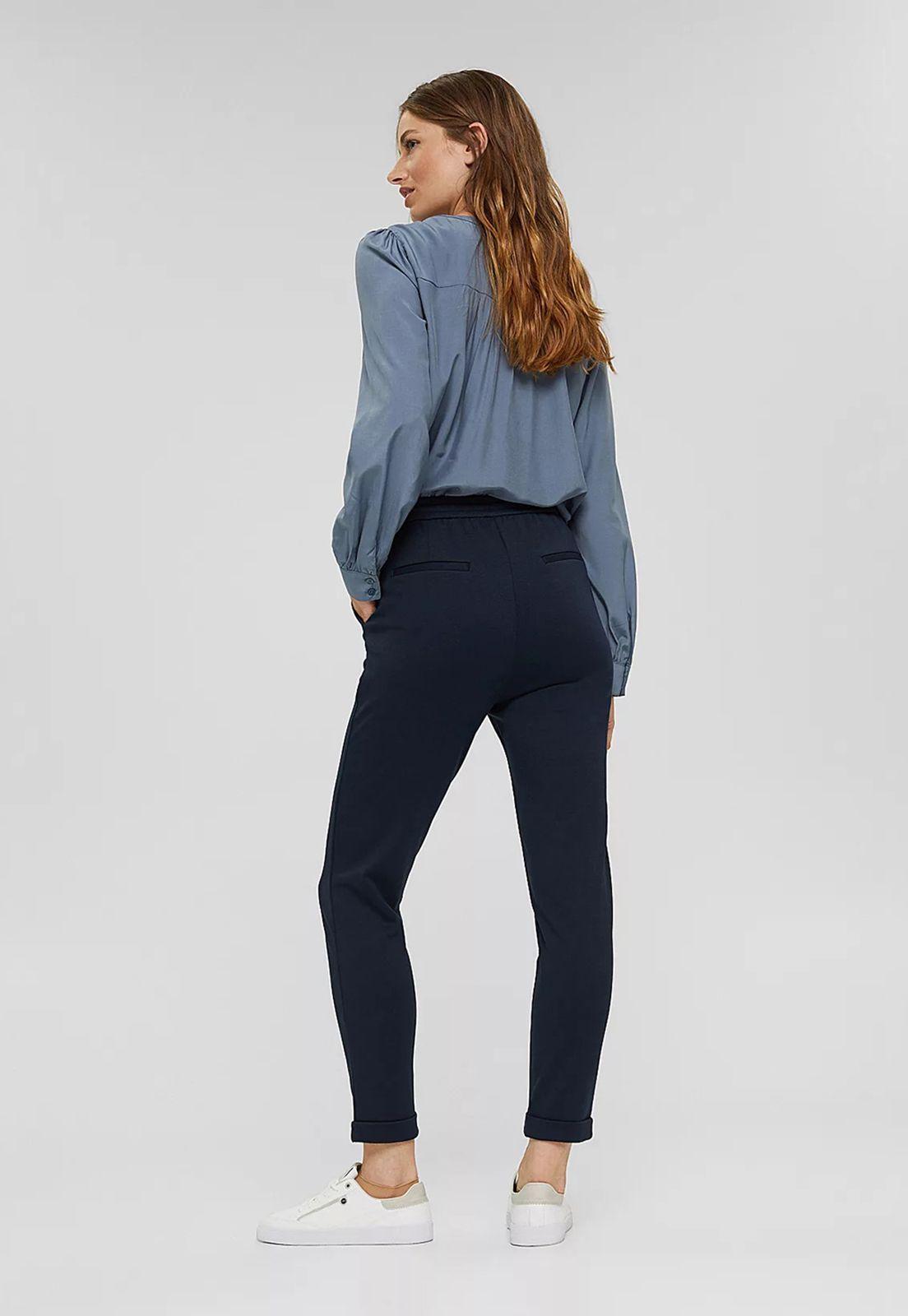 Pantalon Mujer Jogger Esprit Azul marino-1