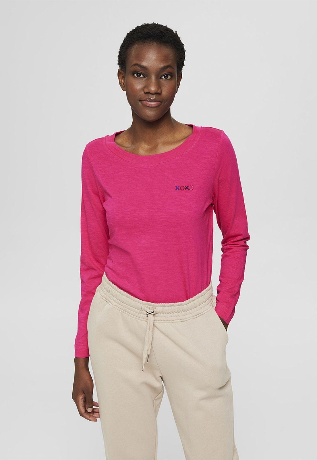 Polera Mujer Manga Larga Con Estampado Esprit-0