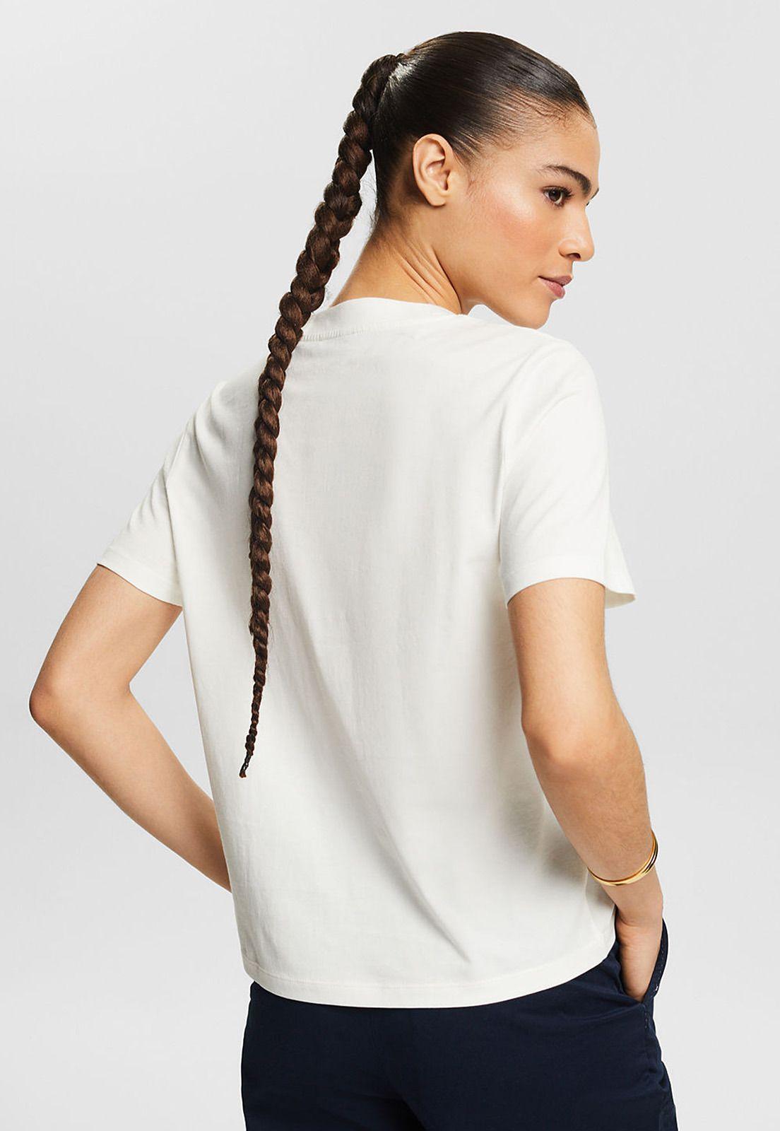 Polera De Manga Corta Mujer Esprit 024EE1K331-1