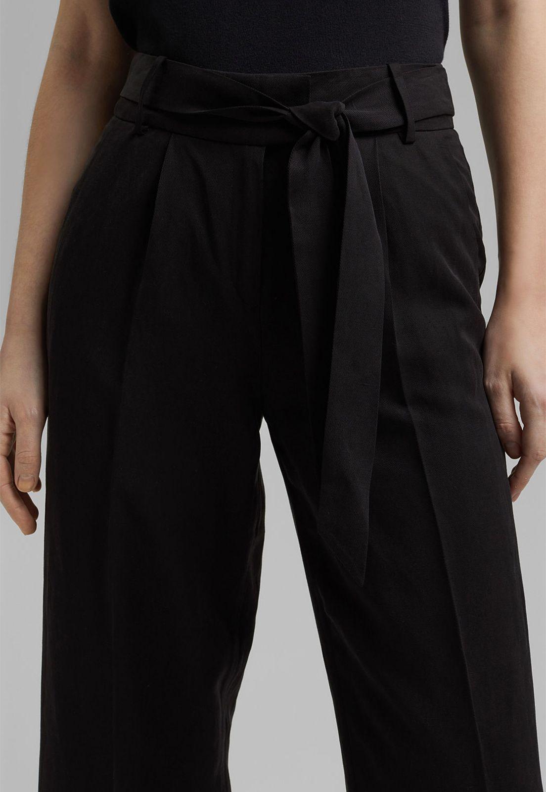 Pantalón Mujer Culotte Mujer Con Cinturón Esprit-2