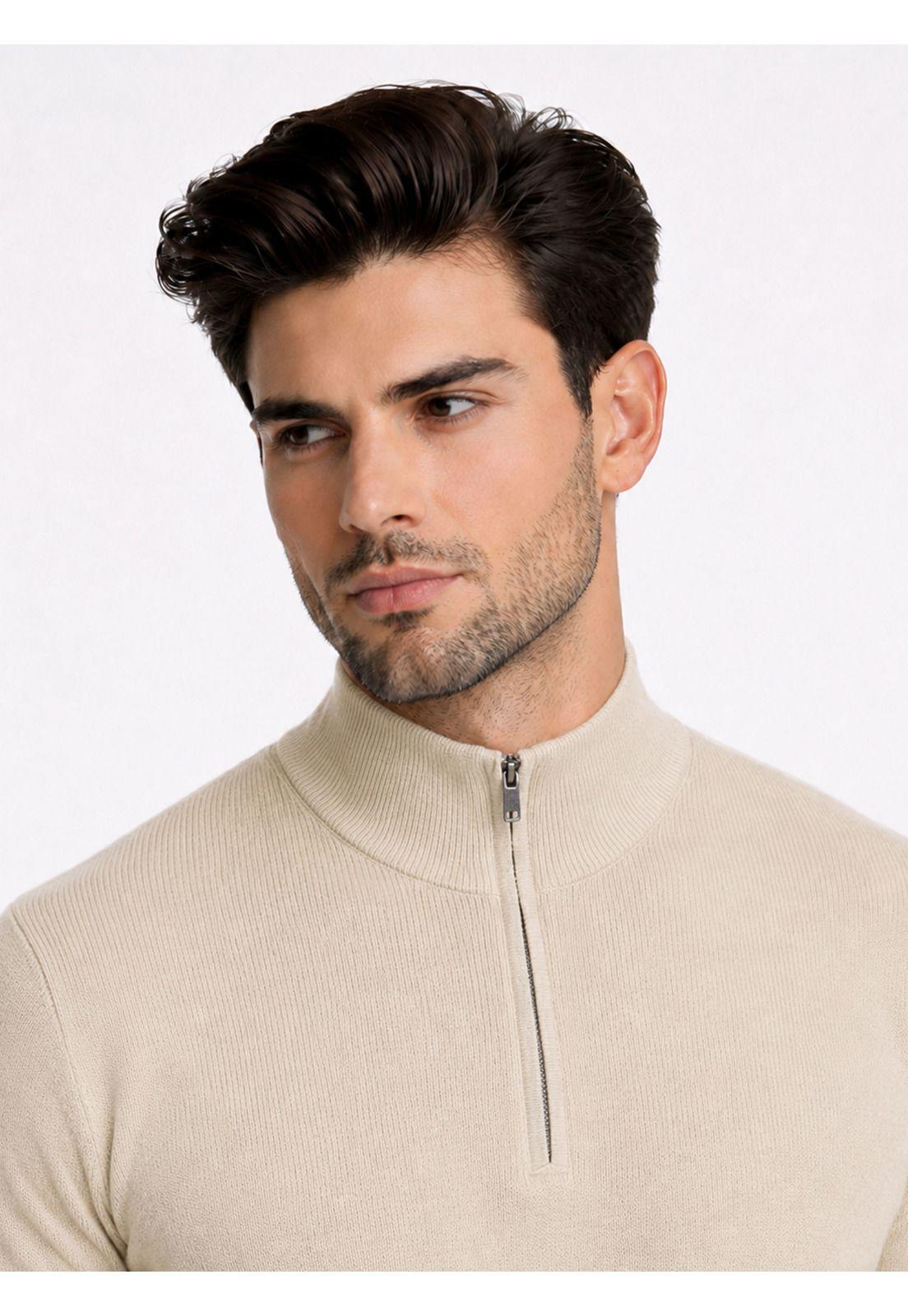 Sweater Cuello Alto Regular Fit Beige Piero Butti PBDVI22BE-3