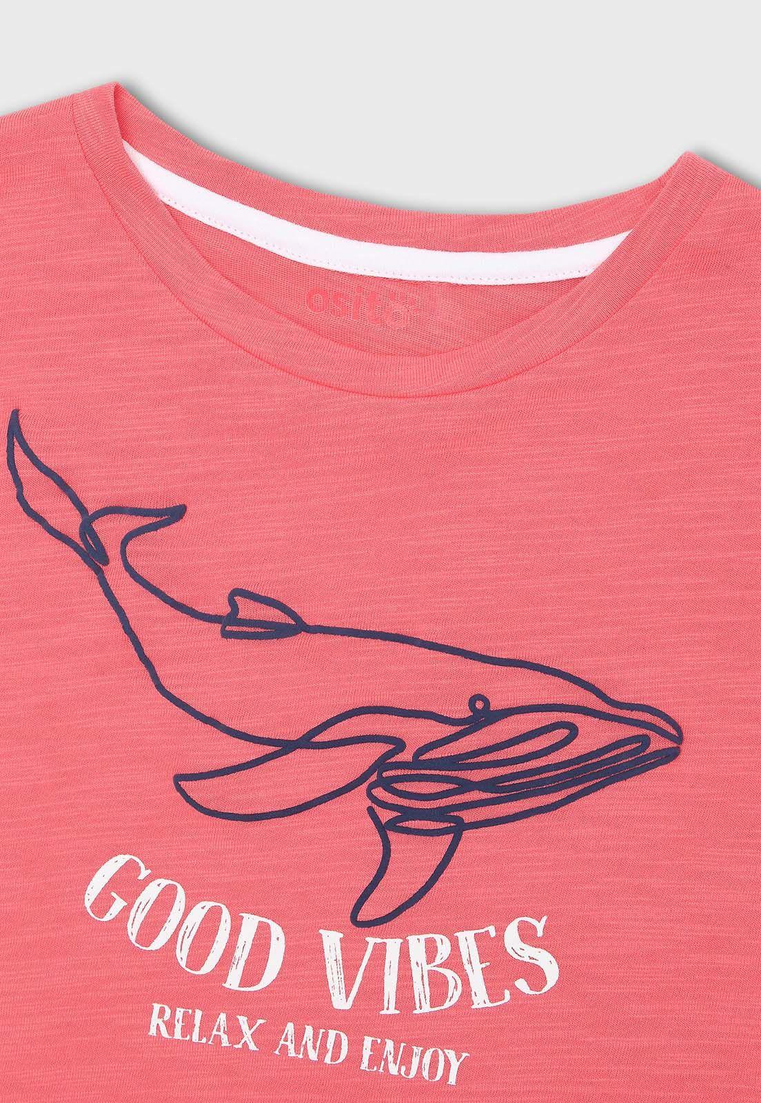 Polera Manga Corta Niño Osito POOV532RO-2