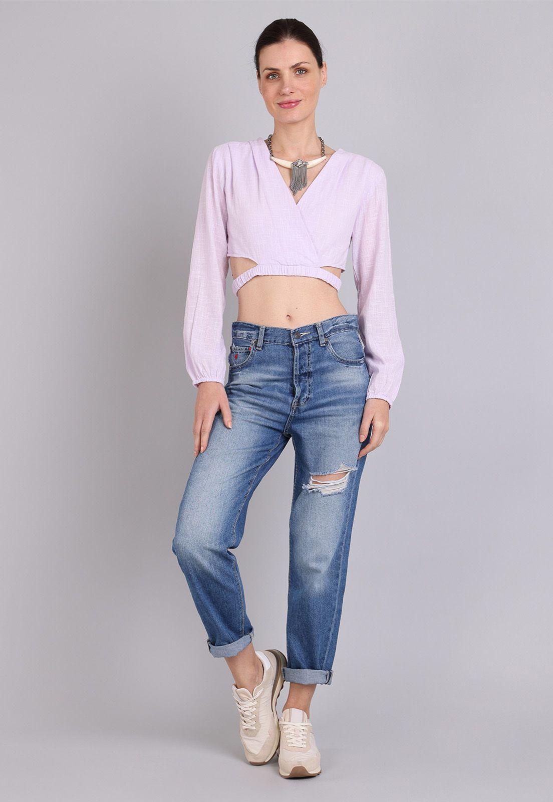 Blusa Look Lino ML Mujer Soviet-3